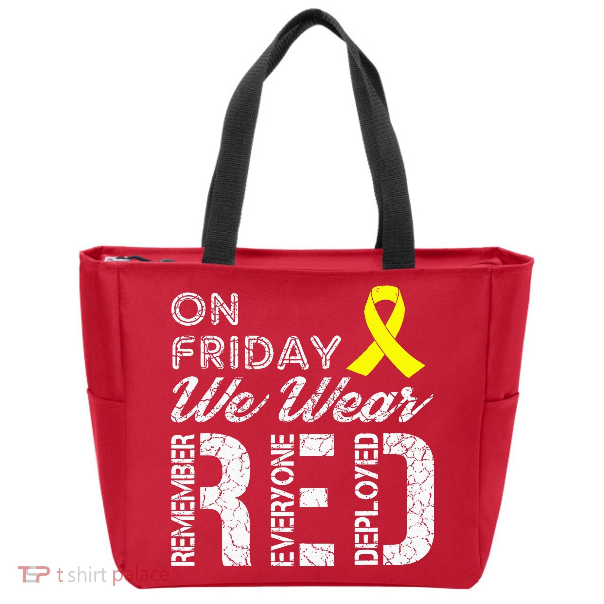 Red Friday Military R.E.D. On Friday We Wear Red Tote Bag