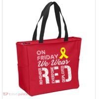 Red Friday Military R.E.D. On Friday We Wear Red Tote Bag thumb 2