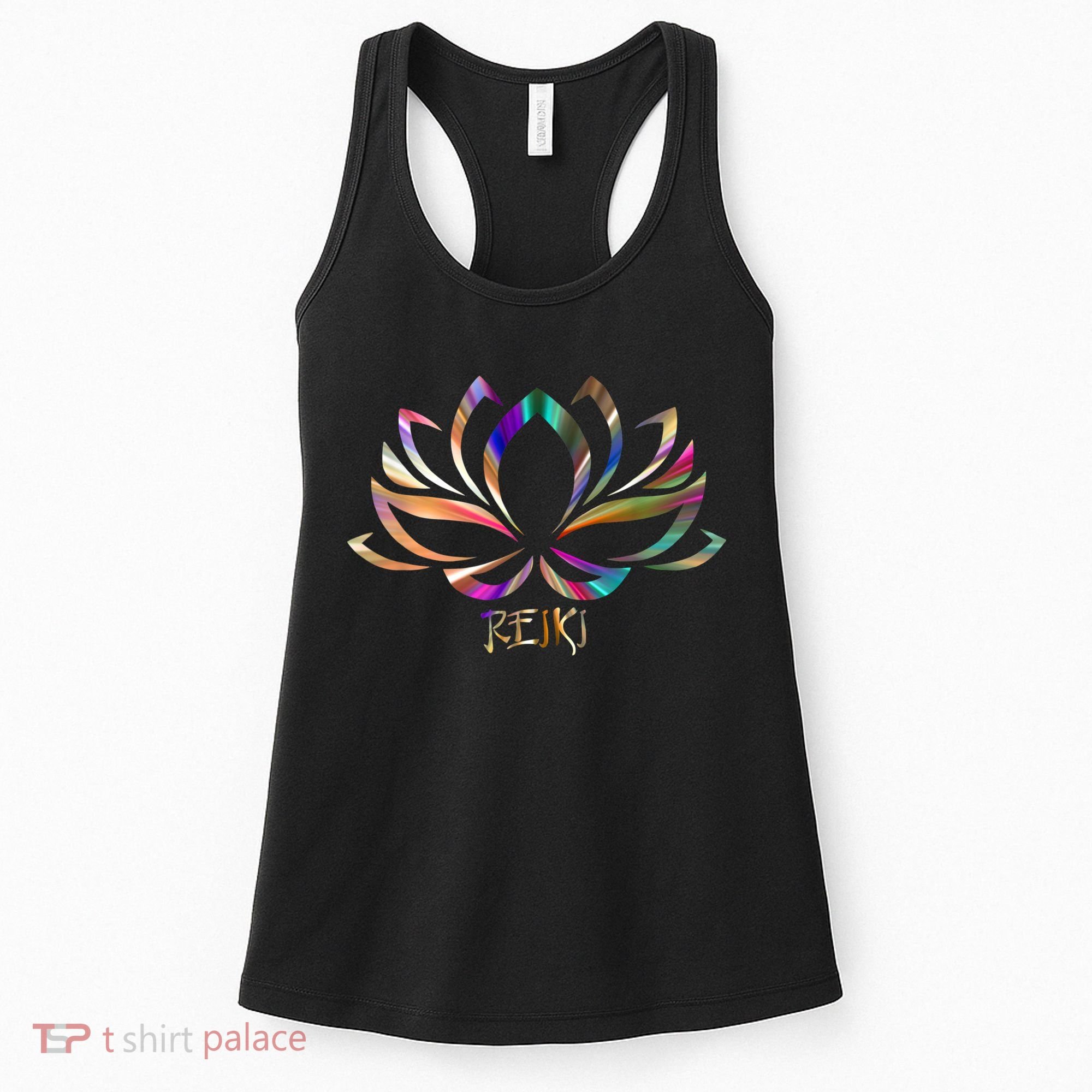 Reiki Filigree Meditation Lotus Flower Women's Tank Top