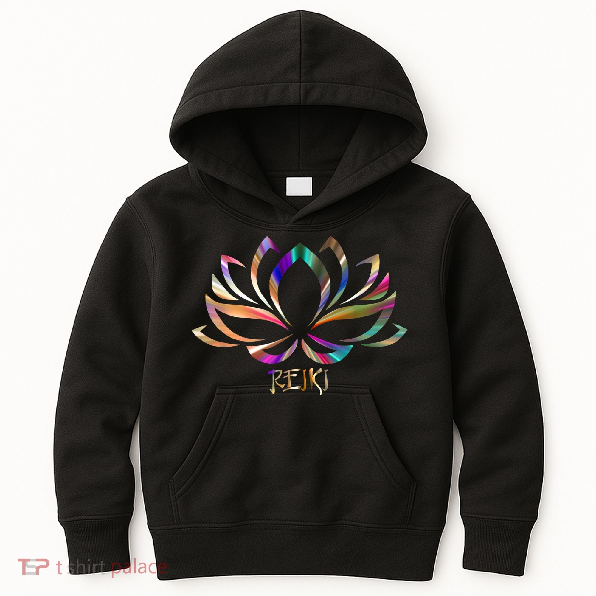 Reiki Filigree Meditation Lotus Flower Kids Hoodie