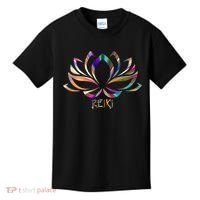 Reiki Filigree Meditation Lotus Flower Kids T-Shirt thumb 0