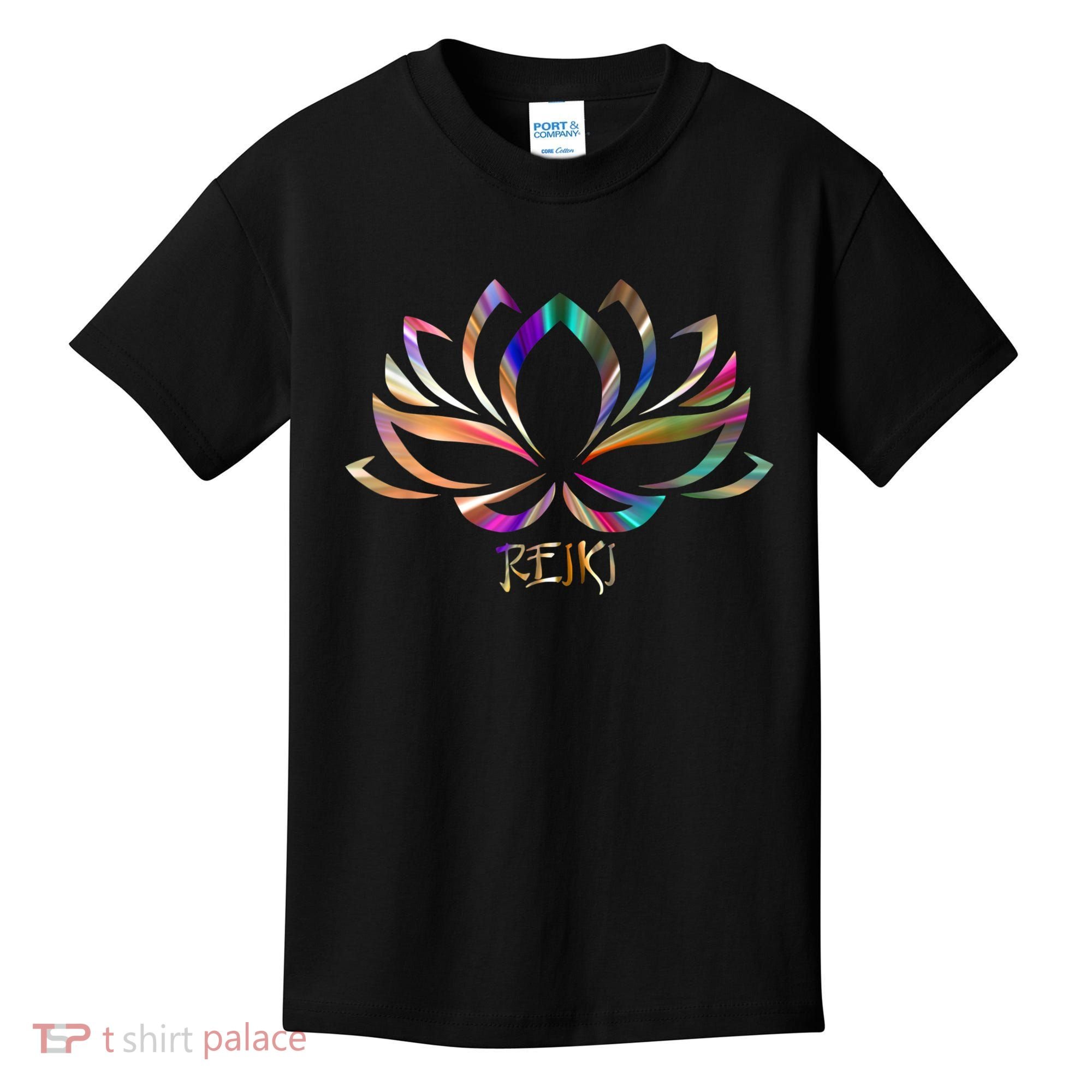 Reiki Filigree Meditation Lotus Flower Kids T-Shirt