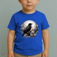 Raven Full Moon Gothic Witchy Crow Roses Mystical Toddler T-Shirt thumb 2