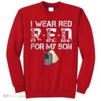 Red Friday Military Mom Gift I Wear Red On Friday For My Son Sweatshirt thumb 0