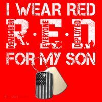 Red Friday Military Mom Gift I Wear Red On Friday For My Son T-Shirt thumb 7