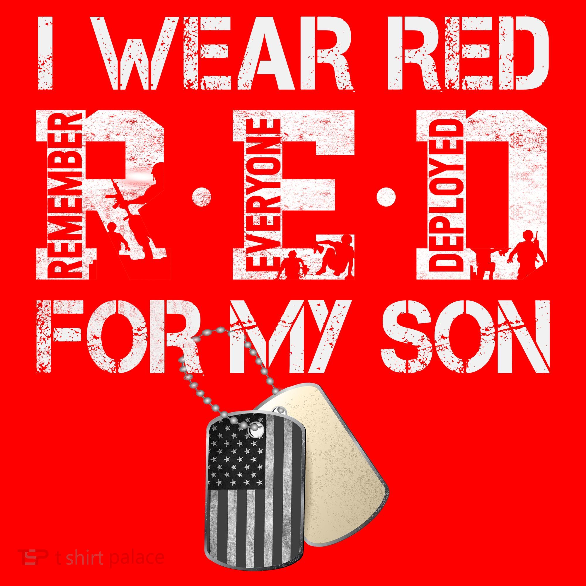 Red Friday Military Mom Gift I Wear Red On Friday For My Son Coaster