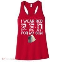 Red Friday Military Mom Gift I Wear Red On Friday For My Son Women's Tank Top thumb 0