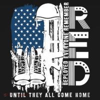 Red Friday Military We Wear Red Support Our Troops US Flag Women's Hoodie thumb 2