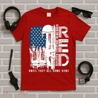 Red Friday Military We Wear Red Support Our Troops US Flag T-Shirt thumb 5