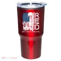 Red Friday Military We Wear Red Support Our Troops US Flag Tumbler thumb 0
