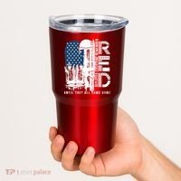 Red Friday Military We Wear Red Support Our Troops US Flag Tumbler thumb 2