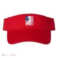 Red Friday Military We Wear Red Support Our Troops US Flag Visor thumb 0