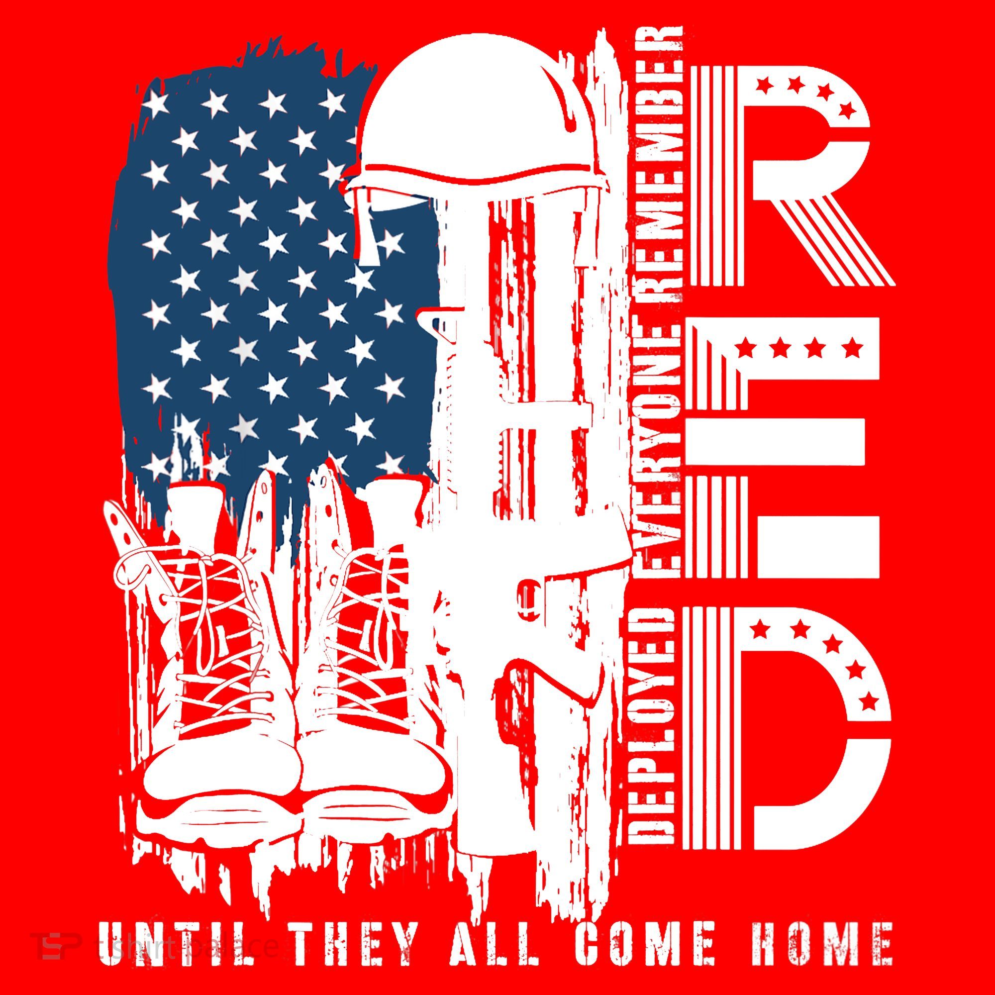 Red Friday Military We Wear Red Support Our Troops US Flag Women's T-Shirt