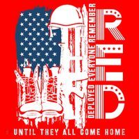 Red Friday Military We Wear Red Support Our Troops US Flag Kids Sweatshirt thumb 2