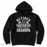 Retired Firefighter Makes The Best Grandpa Retirement Gift Hoodie thumb 0
