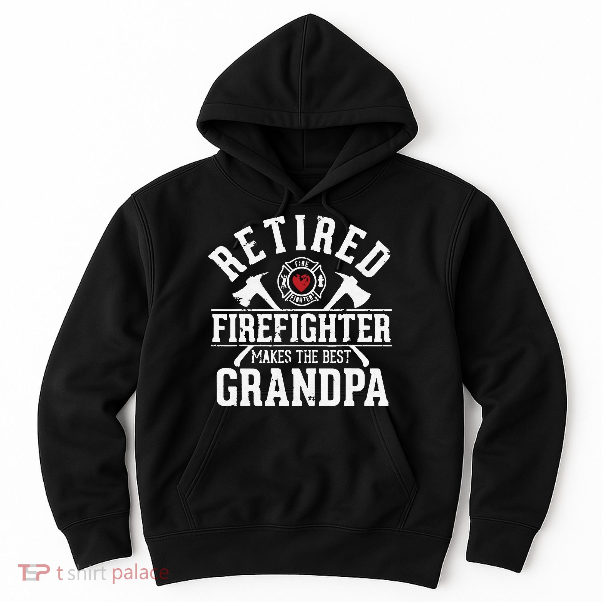 Retired Firefighter Makes The Best Grandpa Retirement Gift Hoodie