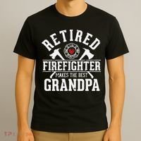 Retired Firefighter Makes The Best Grandpa Retirement Gift T-Shirt thumb 3