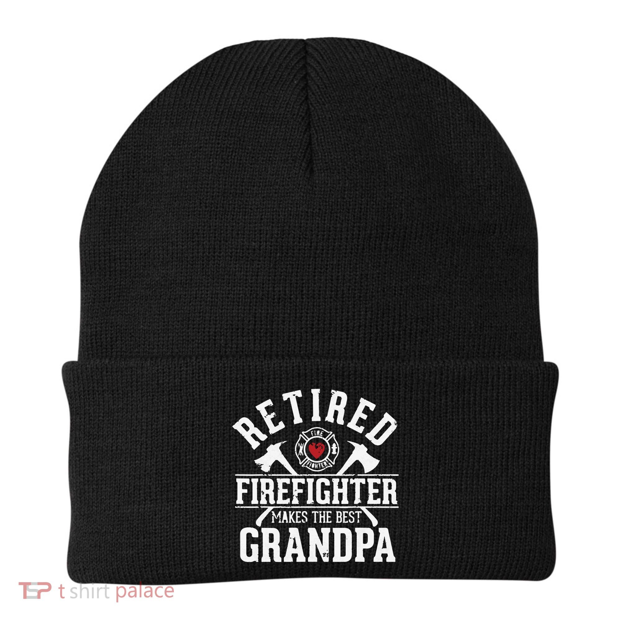 Retired Firefighter Makes The Best Grandpa Retirement Gift Beanie