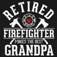 Retired Firefighter Makes The Best Grandpa Retirement Gift Coaster thumb 2