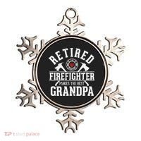 Retired Firefighter Makes The Best Grandpa Retirement Gift Ornament thumb 0