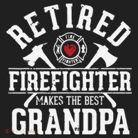 Retired Firefighter Makes The Best Grandpa Retirement Gift Hat thumb 2