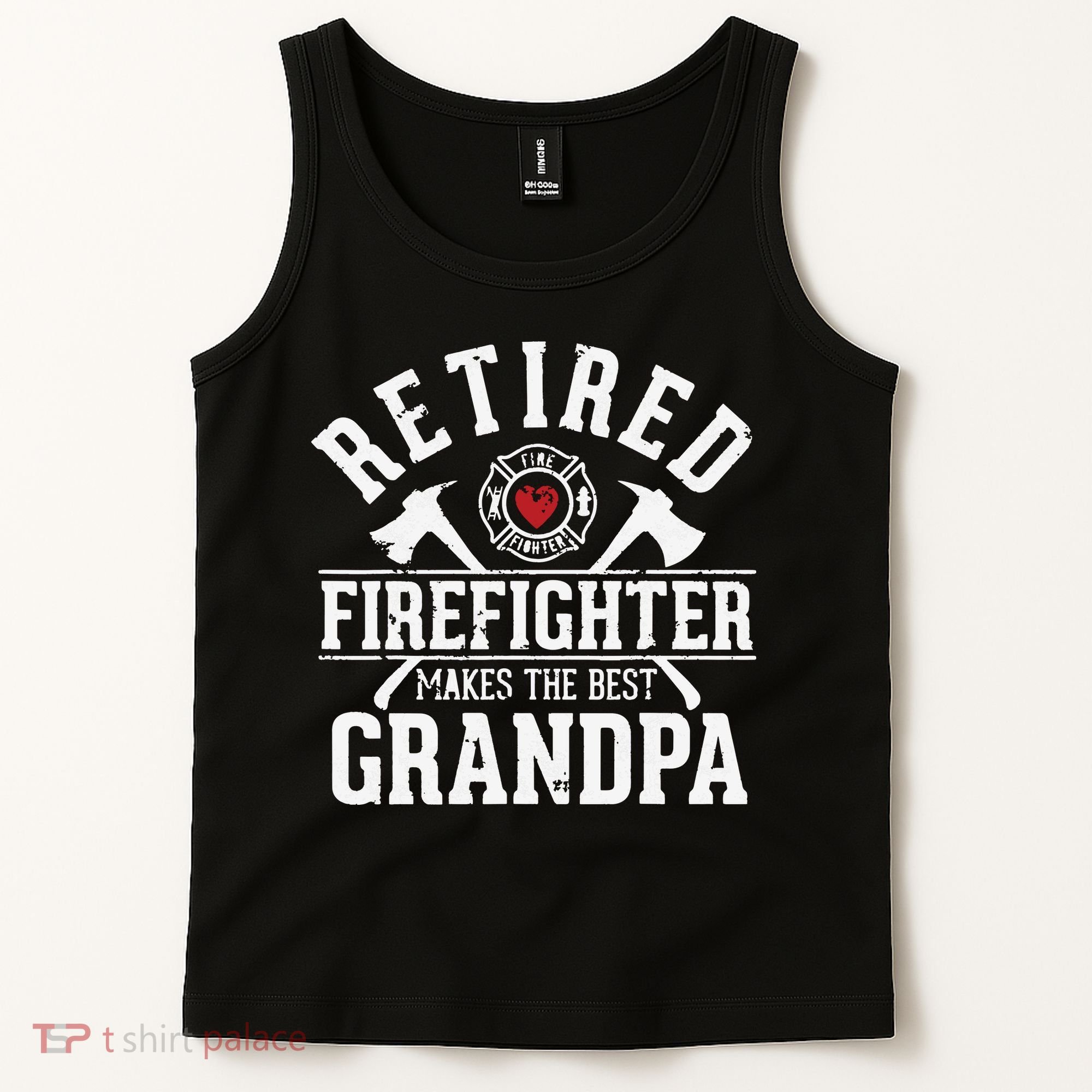 Retired Firefighter Makes The Best Grandpa Retirement Gift Tank Top