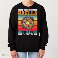 Retro Feed Me Paella Funny Saying Spanish Food Women's Sweatshirt thumb 0