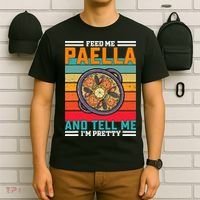 Retro Feed Me Paella Funny Saying Spanish Food T-Shirt thumb 6