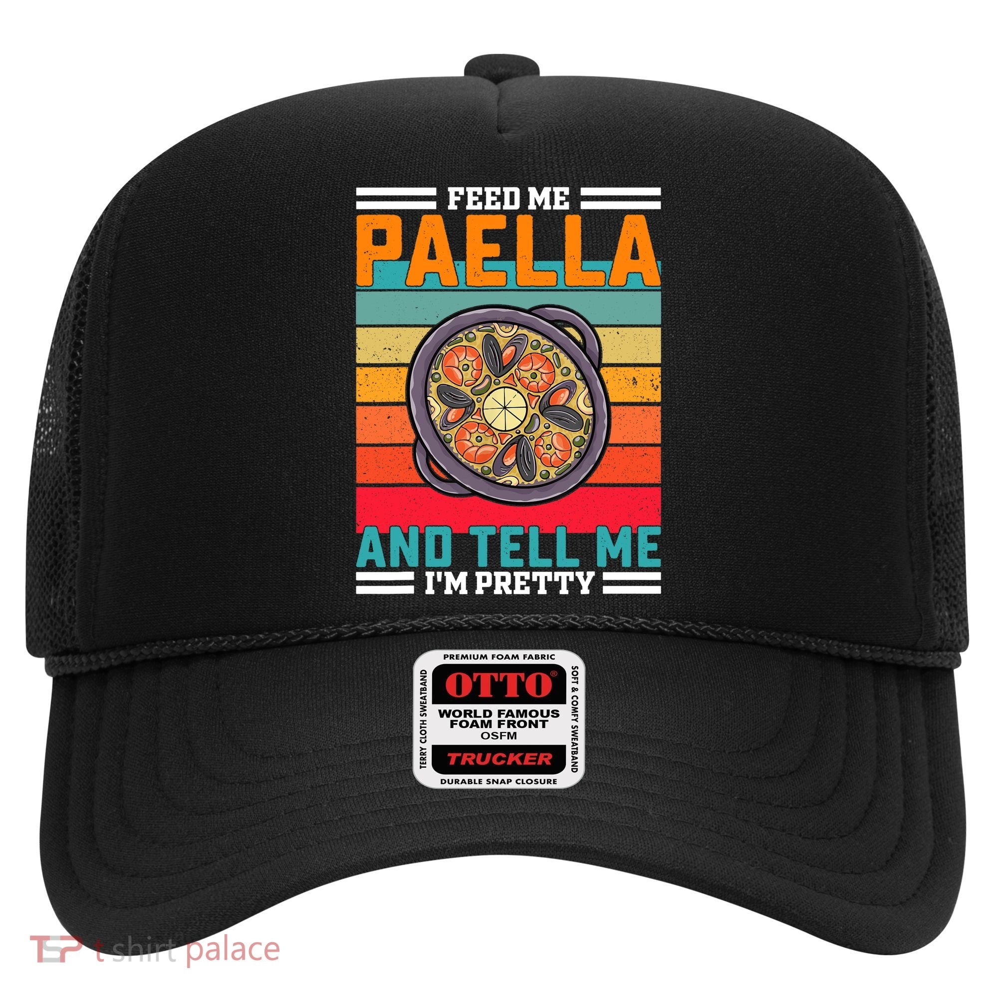 Retro Feed Me Paella Funny Saying Spanish Food Hat