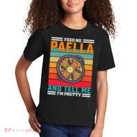 Retro Feed Me Paella Funny Saying Spanish Food Kids T-Shirt thumb 2