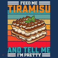 Retro Feed Me Tiramisu Funny Saying Italian Dessert Visor thumb 3