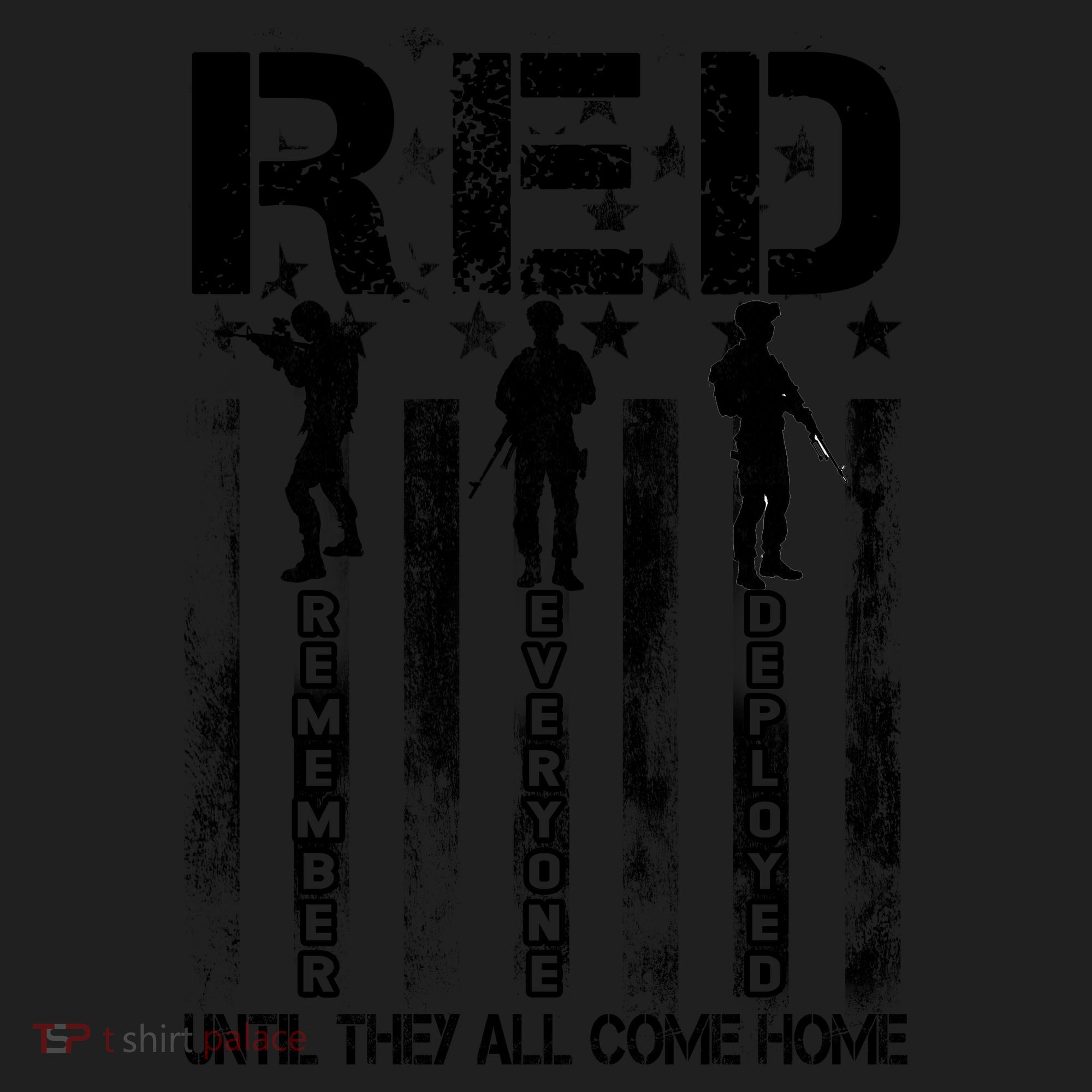 RED Friday Military Until They Come Home American Flag Golf Towel