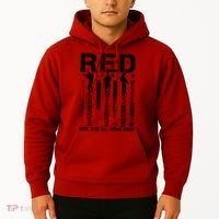 RED Friday Military Until They Come Home American Flag Hoodie thumb 2