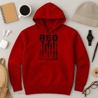 RED Friday Military Until They Come Home American Flag Hoodie thumb 3