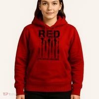 RED Friday Military Until They Come Home American Flag Hoodie thumb 5
