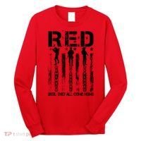 RED Friday Military Until They Come Home American Flag Long Sleeve Shirt thumb 0