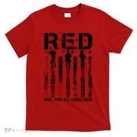 RED Friday Military Until They Come Home American Flag T-Shirt thumb 0