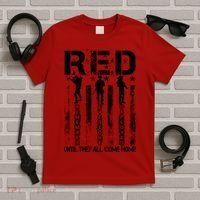 RED Friday Military Until They Come Home American Flag T-Shirt thumb 5