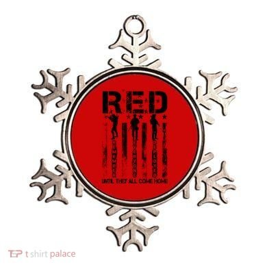 RED Friday Military Until They Come Home American Flag Ornament