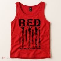 RED Friday Military Until They Come Home American Flag Tank Top thumb 2