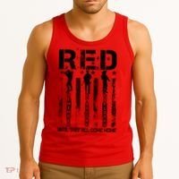 RED Friday Military Until They Come Home American Flag Tank Top thumb 3