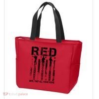 RED Friday Military Until They Come Home American Flag Tote Bag thumb 3