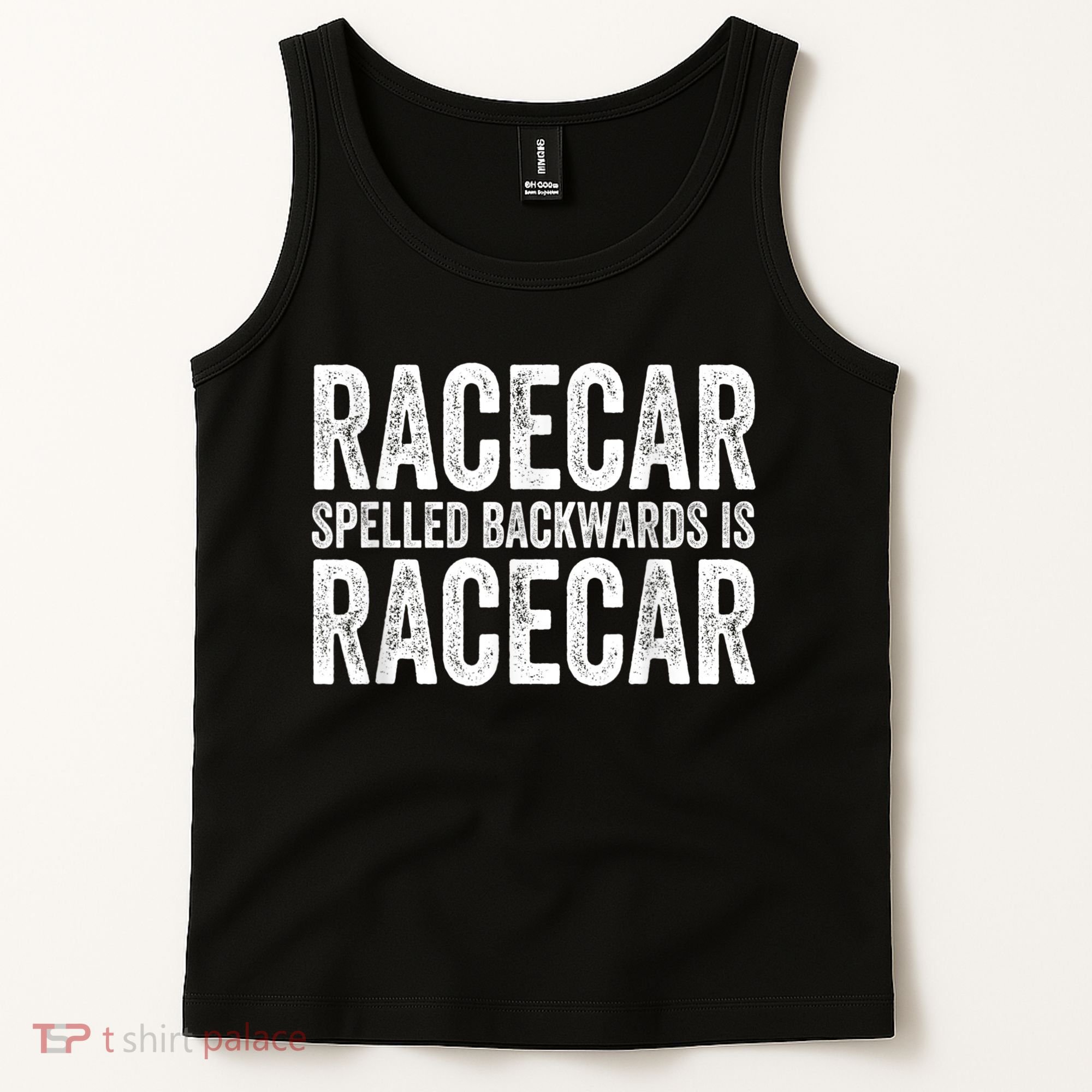 Racecar For Men Gift Mechanic Fast Race Car Racing Funny Tank Top