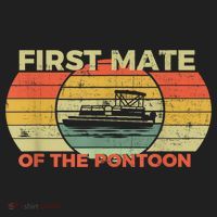 Retro First Mate Pontoon Captain Boat Boating Pontooning Hat thumb 2