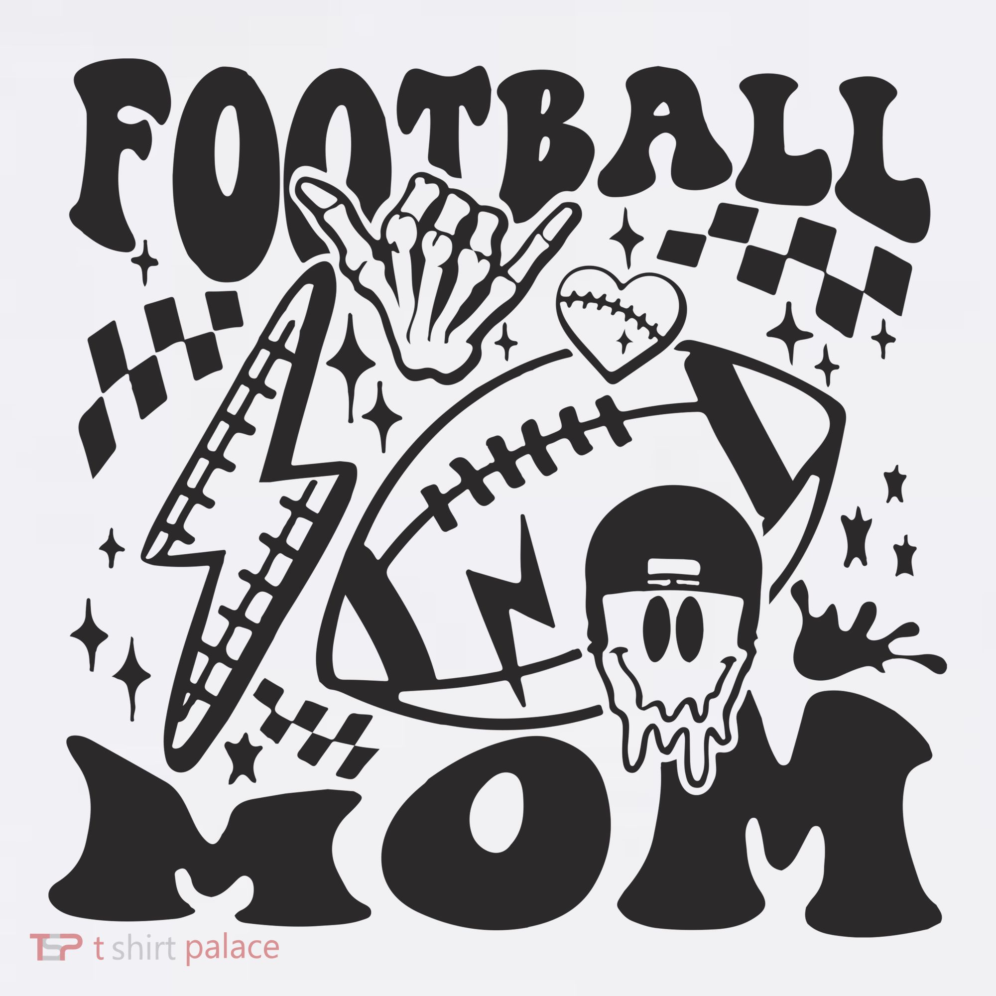 Retro Football Mom Baller Mom Football Game Day Mom Women's Tank Top