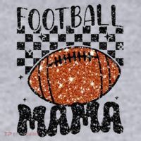 Retro Football Mama Football Women's Racerback Cropped Tank thumb 2