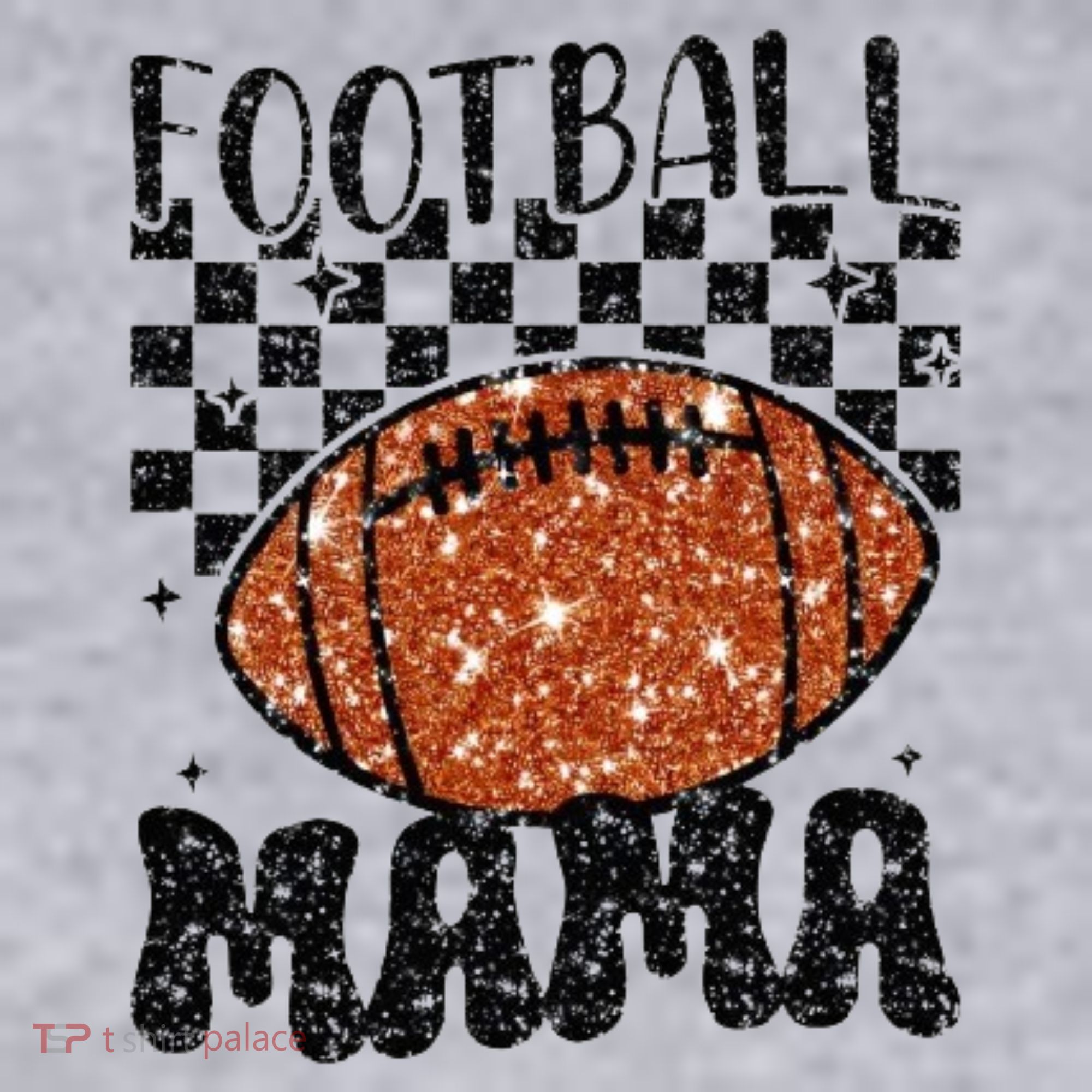 Retro Football Mama Football Women's Racerback Cropped Tank