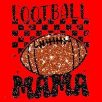 Retro Football Mama Football Santa Hat thumb 1