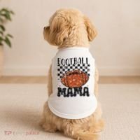 Retro Football Mama Football Doggie Tank thumb 2
