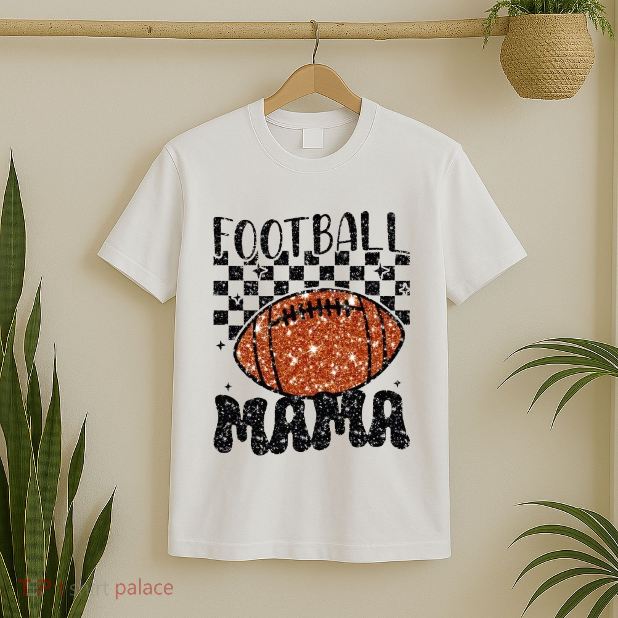 Retro Football Mama Football T-Shirt